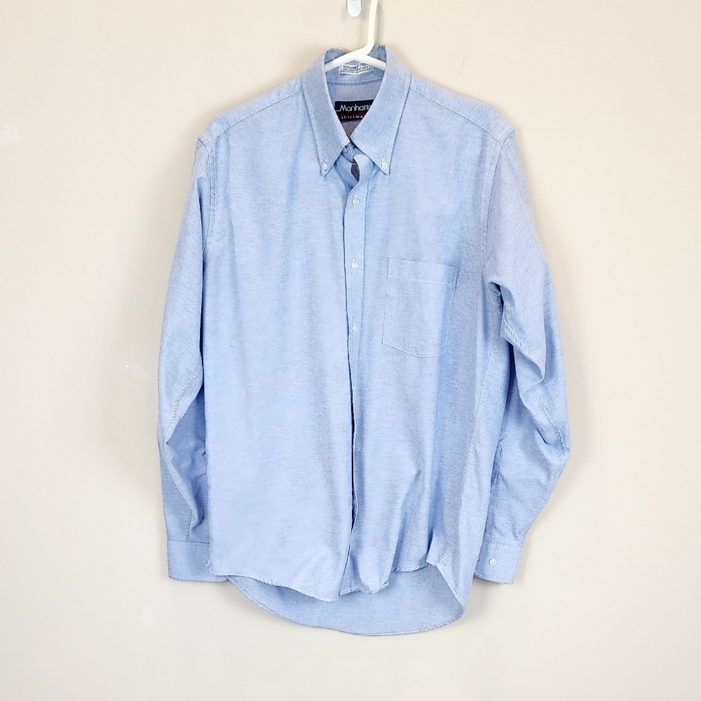 Manhattan Shirtmakers Long Sleeve Button down Men Shirt